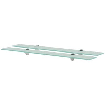 vidaXL - Schappen - zwevend - 2 - st - 80x10 - cm - 8 - mm - glas