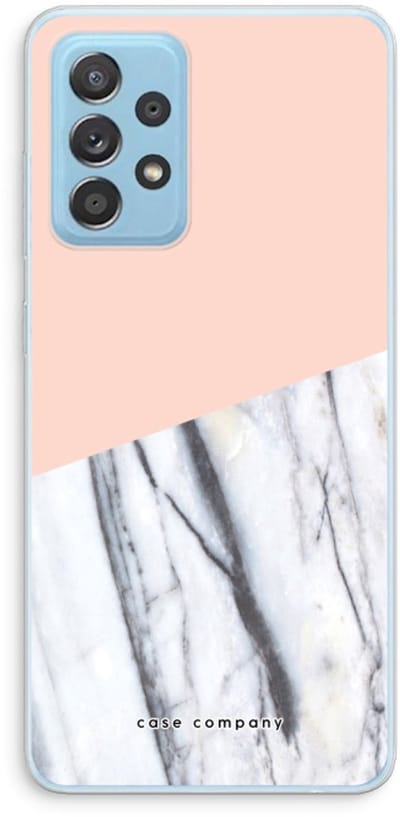 Case Company® - Hoesje geschikt voor Samsung Galaxy A73 hoesje - A touch of peach - Soft Cover Telefoonhoesje - Bescherming aan alle Kanten en Schermrand