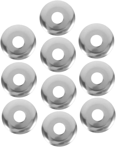 Decoratieve Afdekplaten - Pijp Covers - Sproeiers Verfraaien - Roestvrij Staal - 10 Stuks - Zilver