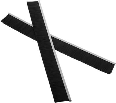 Borstelstrip Brievenbus - Afdichtingsborstel Deurborstel - Vuil Vocht Buiten - Eenvoudige Montage - 30cm Lengte - Zwart