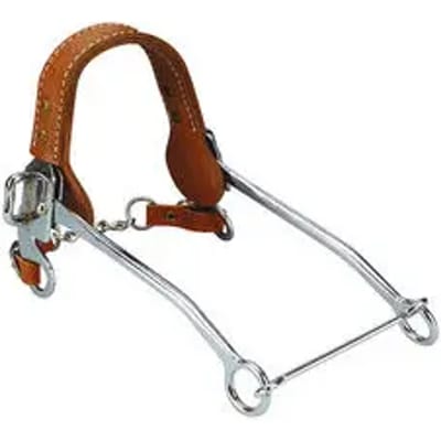 Hackamore paardenbit in chroomstaal Feeling