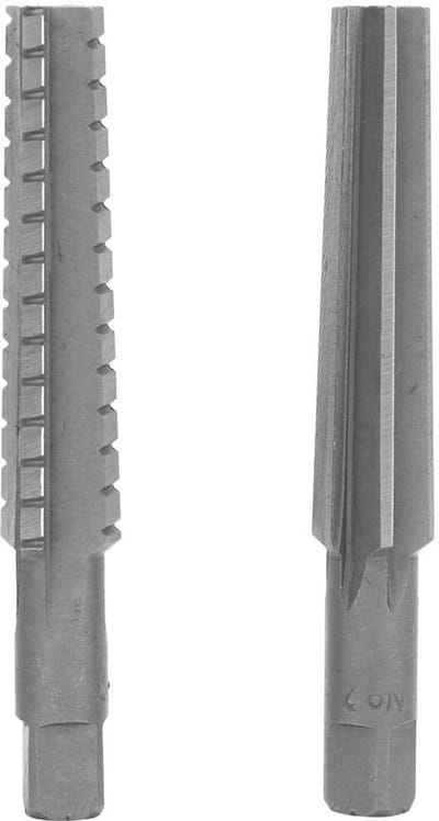 Cosensi- Ruimer 2 Stuks - HSS MT2 Snijgereedschapset - Conische Ruimer - Cilindrische Schacht - Hoge Hardheid - Duurzaam Sneldraaistaal - Snijgereedschap