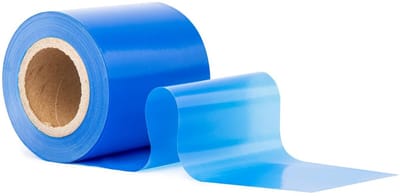 Flatterband Blauw 50 m x 70 mm - Niet-Klevend LDPE Afsluitband