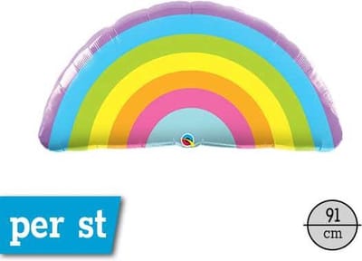 Folieballon Regenboog, 91 cm