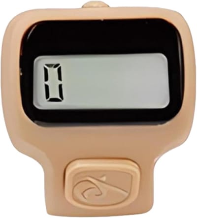 Digitale Vingerteller - Hand clicker - Activiteiten bijhouden - Geïntegreerd LED licht - 9 x 5 x 3 cm - Bruin