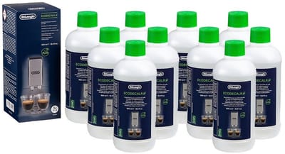10x Delonghi EcoDecalk Vloeibare Ontkalker (500ml) DLSC500