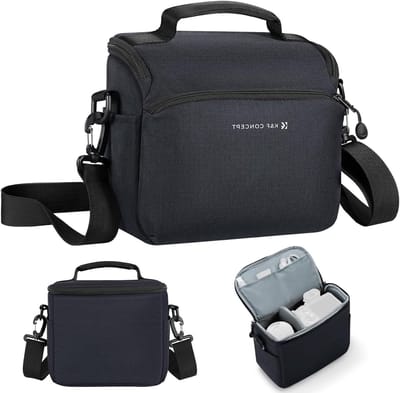 Compacte Schoudertas voor Fotografie - Kleine Crossbody Tas voor DSLR/SLR Camera's - Ideaal voor Fotografen in Roze