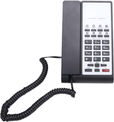 Vaste Telefoon - Bedrijfstelefoon Huis - Zakelijk Gebruik - Handsfree Volumeregeling - 22 x 16 x 11 cm - Zwart