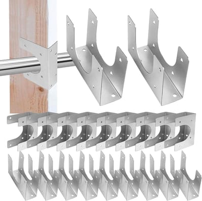 Spijkerplaten Voor Stijlen - Verstevigingsplaten Bevestiging - Frame Versterken - Roestwerende Coating - 20 Stuks - Verzinkt