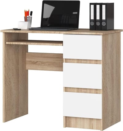Bureau met Lade - Werkplek Tafel - Thuiswerken Organiseren - Lade Links of Rechts