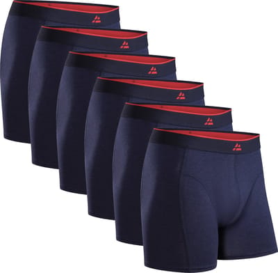 DANISH ENDURANCE Bamboe Boxershorts - Comfortabel Ademend Ondergoed - Heren - 6 paar - 3XL