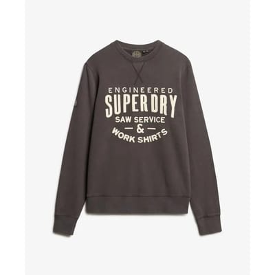 Superdry - Workwear sweatshirt met applicatie - Heren - Truien