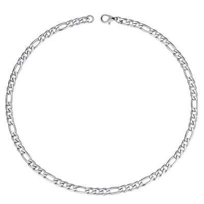 Fako Bijoux® - Schakelketting Figaro - Staal - Stainless Steel - RVS - Figaro Ketting - 3.5mm - 40cm - Zilverkleurig