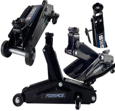 Forsage F-T830013 Serie - Hydraulische Autokrik - 3 Ton - Robuuste Constructie - Grote Wielen
