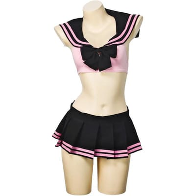 Anime Student Uniform Jk Pak Cosplay Kostuum Leuke Meisjes Outfits Japanse Schoolmeisje Rollenspel Zeemansrok Set Ondergoed M(50-60KG) beige