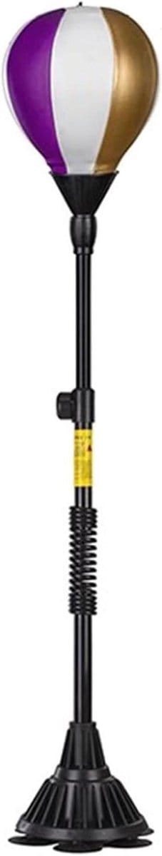 Stootbal Set - Boksbal - Sport Training - Verstelbare Hoogte - 105-170 cm - Paars Wit Goud