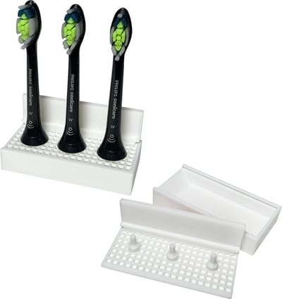 Opzetborstelhouder - Wit - 3 Houders - Philips Sonicare - Tandenborstelhouder - Tandenborstelhouders - Electrische Tandenborstelhouder - Inclusief Bevestiging