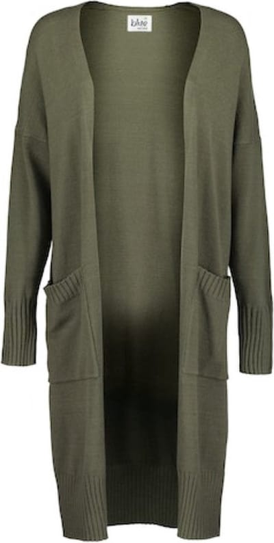 Blue Seven dames - Vest 248014 groen lang + zakken maat 36