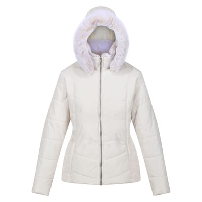 Regatta Dames/Dames Wildrose Gewatteerd Hooded Jacket (Lichte vanille)