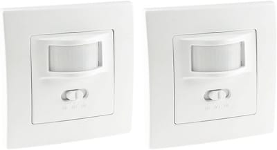 2x Inbouw Bewegingsmelder PIR Sensor voor Verlichting - Geschikt voor Gloei- en Ledlampen - 9m Bereik
