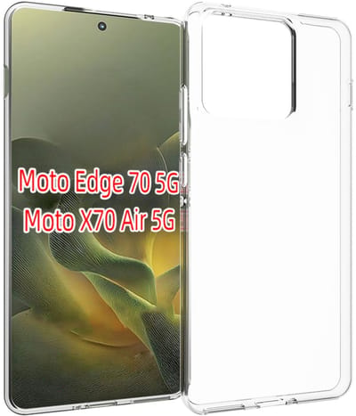 MobyDefend Hoesje - Geschikt voor Motorola Edge 70 - Transparante TPU Backcover - Volledig Doorzichtig