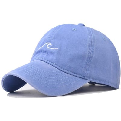 1 Pièce Casquette de Baseball Broderie Ondulée Couleur Unie Coton Lavé Chapeaux Papa Simples Vintage Hip Hop Pour Femmes Hommes Adjustable gray