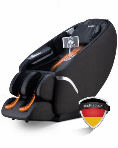 WELCON Maxxcare massagestoel - zwart - 4D bodyscan - Zero Gravity
