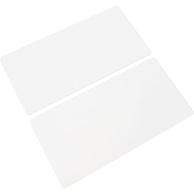 2 STUKS Embossing Mat Platen 3mm Dikke Acryl Achtergrond Pad voor Papier Leer Stof Knutselen 300x150mm / 11.8x5.9in white
