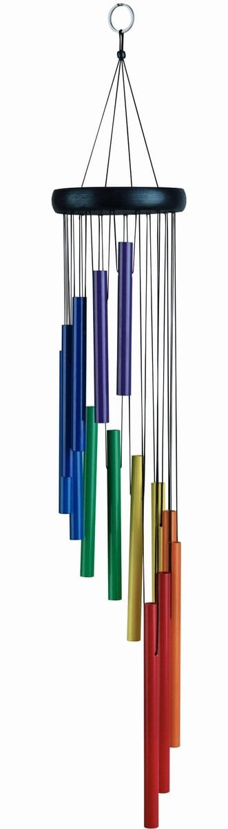 Gestemde klankbuizen  Tree Chakra Spiraal windgong windorgel 70cm Fengshui regenboog