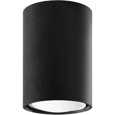 Sollux Lighting Plafondlamp Lagos - GU10 - zwart - staal - 10x6x6cm