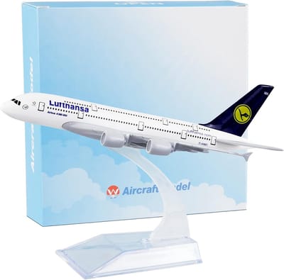 Diecast Vliegtuig Model Airbus 380 Schaalmodel 1:400 voor Verzamelaars