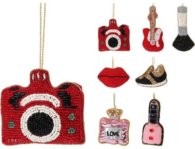 Kersthanger kralen Glitter and Glamour