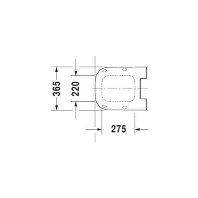 Duravit SensoWash replacement seat set for Happy D.2 shower toilet seat 596000585002