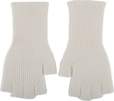 Bijoutheek Handschoenen Zonder Vingers Wit