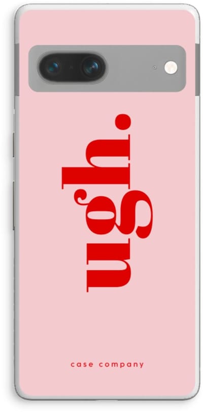 Case Company® - Hoesje geschikt voor Google Pixel 7 hoesje - Ugh - Soft Cover Telefoonhoesje - Bescherming aan alle Kanten en Schermrand