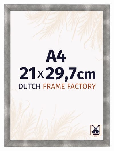 Fotolijst A4 21x29,7 cm - MDF - Metaal Vintage - Praag