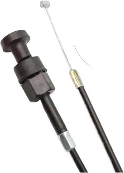 Gaskabel Set - Choke Kabel - Motorfiets Onderhoud - Duurzaam PVC Materiaal - 77/94 cm - Zwart