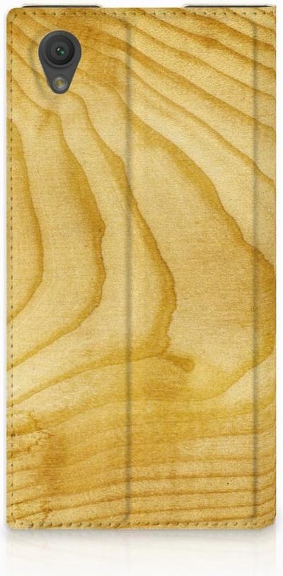 Sony Xperia L1 Book Wallet Case Licht Hout