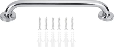 1 Stuks - Handgreep badkamer - Handvat voor ouderen en kinderen - Toiletgreep - Veiligheidsgreep - Badgreep - RVS - 32.5cm - zilver - Vochtbestendig - Geschikt voor douche en toilet