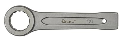 GEKO Ring Slogging Steeksleutel - 30mm - Voor Zwaar Werk - Chroom-Vanadium Staal