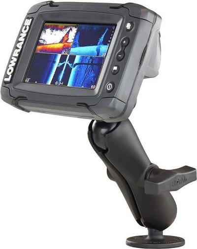 Lowrance Mark 4 En Elite 5 Ram 1.5 Bevestiging Met Snelle Ontgrendeling Zwart