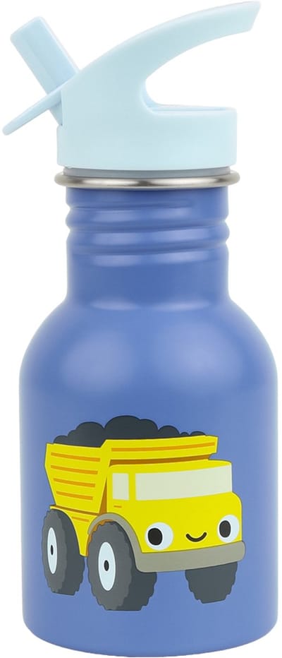 A little Lovely Company - RVS drinkfles - drinkbus - roestvrij staal - kind - Kiepwagen