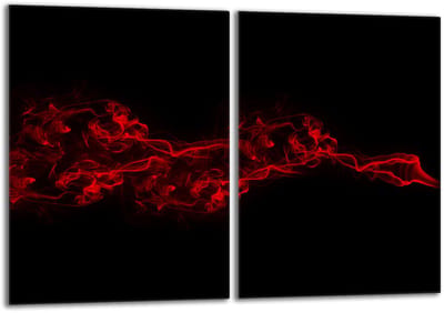 TMK ArtDeko Serie - Glazen Beschermplaat - 40x52cm - Zwart - Hittebestendig - Antibacterieel