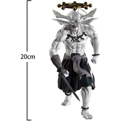 Anime JJK Figuur Makora Actiefiguren Mahoraga Staand Figuurtje PVC Modellen Bureaublad Decoraties Makora Omhoog Kijkend Figuur Speelgoed Cadeaus 20cm gray