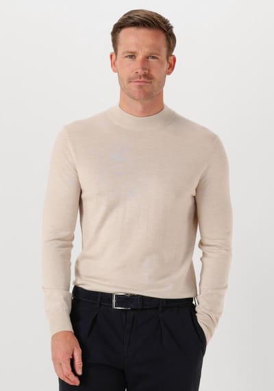 STEFANO LAURAN Turtle Truien & Vesten Heren - Sweater - Hoodie - Vest- Beige - Maat S