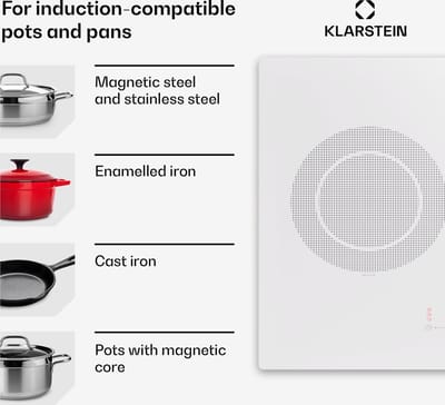 Klarstein 5-pits inductiekookplaat, 90 cm glaskeramische inductiekookplaat met 5 kookzones, 11600W inductiekookplaat, kookplaat met touchbediening en oververhittingsbeveiliging, efficiënte glaskeramische kookplaat