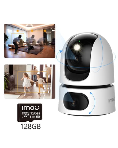 IMOU Ranger Dual 8 MP slimme full-color nachtzicht wifi camera met mens- en dierdetectie, thuisbeveiliging, slim nachtzicht, slimme tracking en