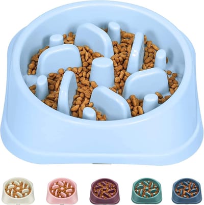 Daity Slow Feeder voerbak voor kleine honden - Antislip puzzel voerbak - interactief anti-koliek apparaat - verstikkingsverlichting