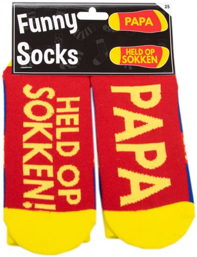 Held op Sokken – Funny Socks voor Papa | 2 PAAR | OP=OP Aktie | Cadeautip Vaderdag