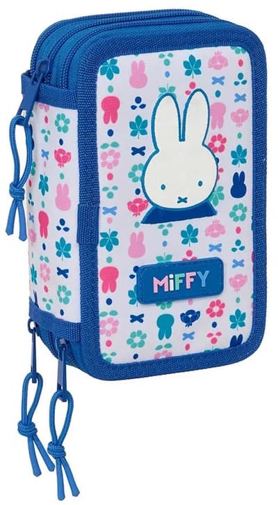 Safta Triple Miffy Bunny Etui 37 Eenheden Blauw Man